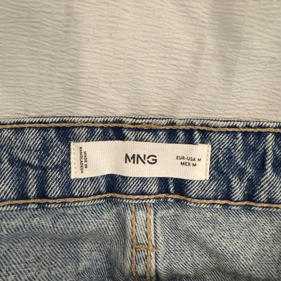 Mango Low Rise Denim Mini Skirt - Picture 3 of 4